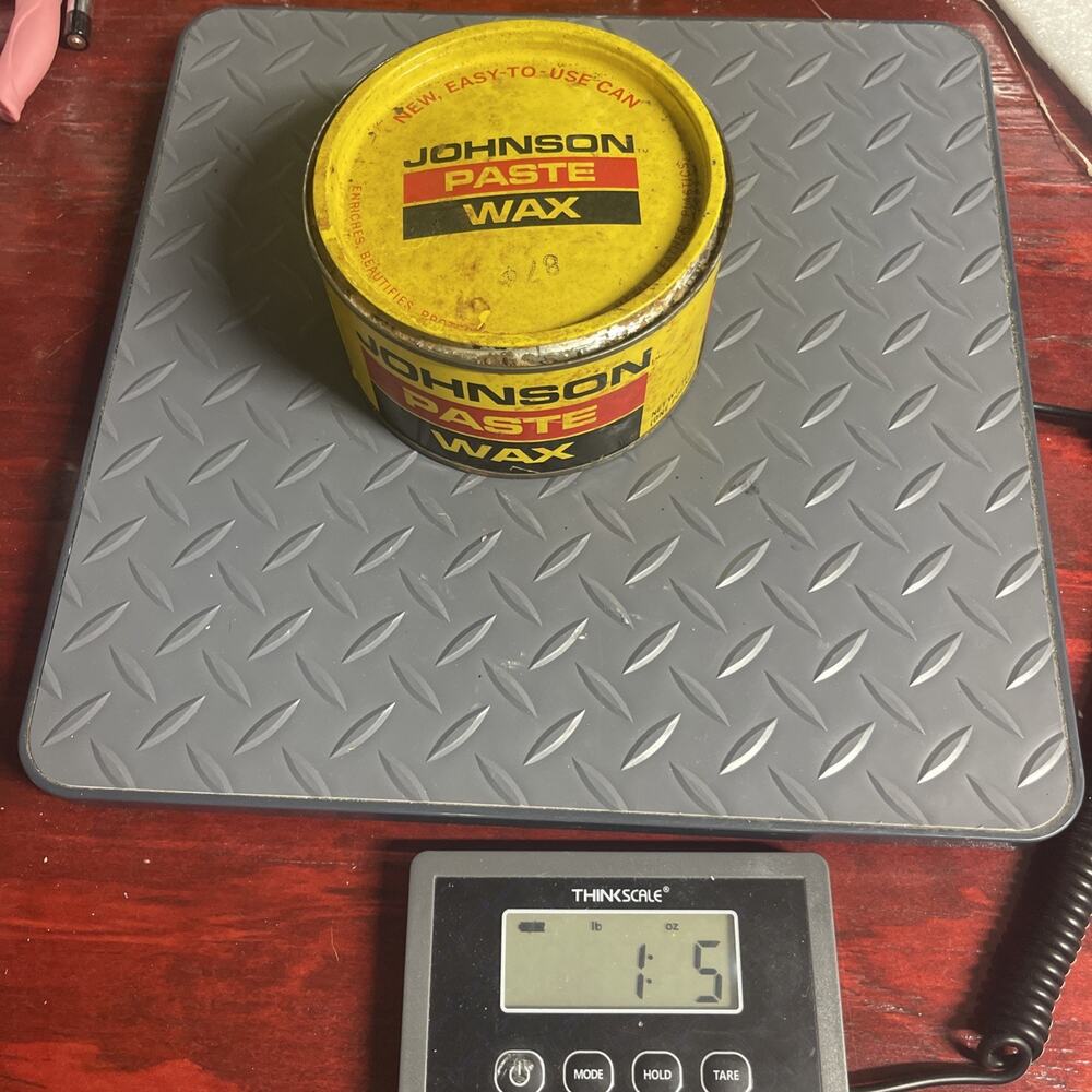 Discontinued Original Formula SC Johnson Paste Wax 16oz FULL 1.5 Lb